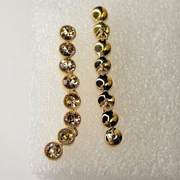 Long Crystal Bridal Earrings Elegant Crystal Long earrings - Picture 7 of 10